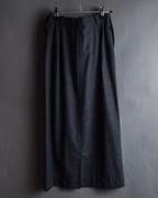 "HERMES" Margiela period semi-flared wool skirt