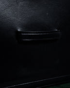 "YVES SAINT LAURENT" Straight ridge design square forum leather bag