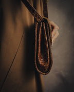 -SPECIAL- “GUCCI” 70’s Crocodile tiger eye clasp shoulder bag