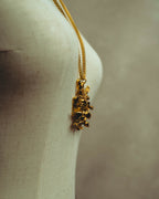 -SPECIAL- “HERMÈS” 90’s Sun face sculptural pendant necklace