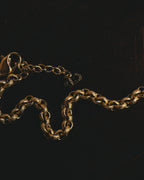 -SPECIAL- “Christian Dior” 70’s-80’s Textured triple ring link necklace
