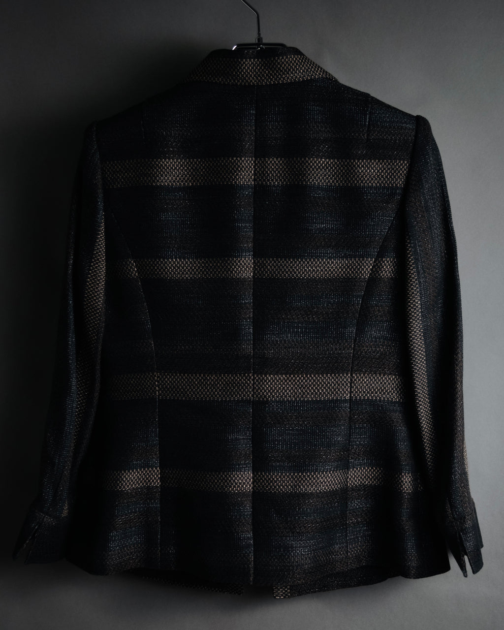 “TAE ASHIDA” 2008-2015 Structured border tweed jacket