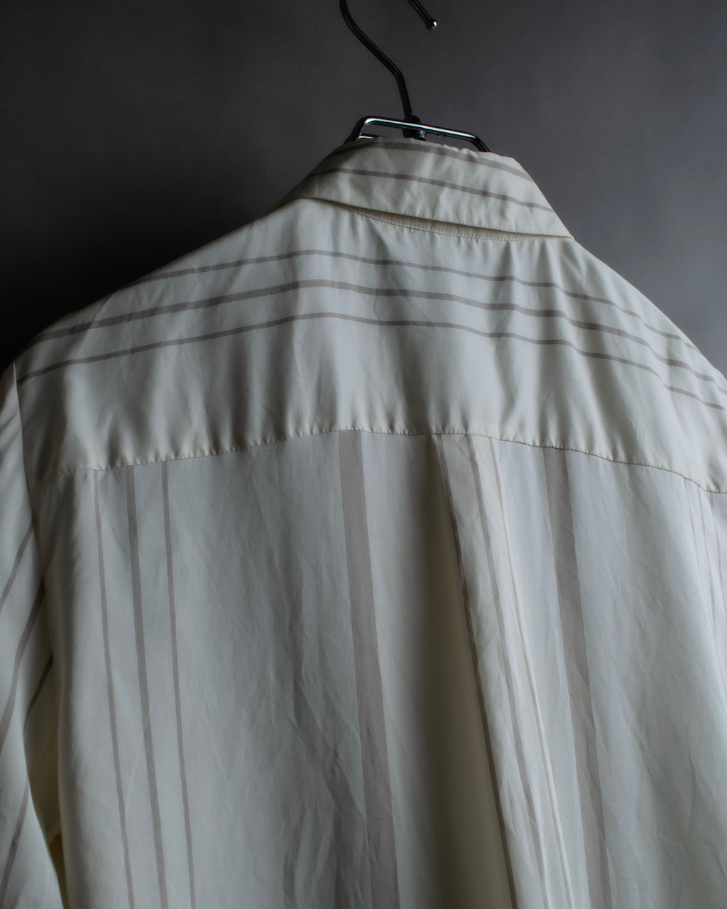 "Loro Piana" Multi-stripe pattern natural color shirt