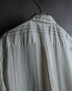 "Loro Piana" Multi-stripe pattern natural color shirt