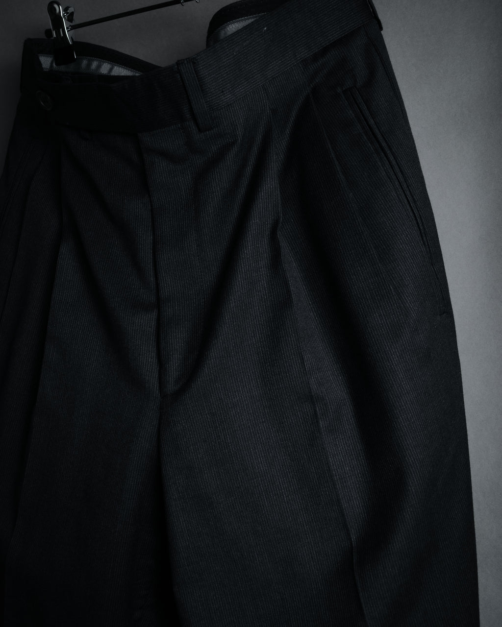 "GIORGIO ARMANI" 90’s draped double breasted suit set-up