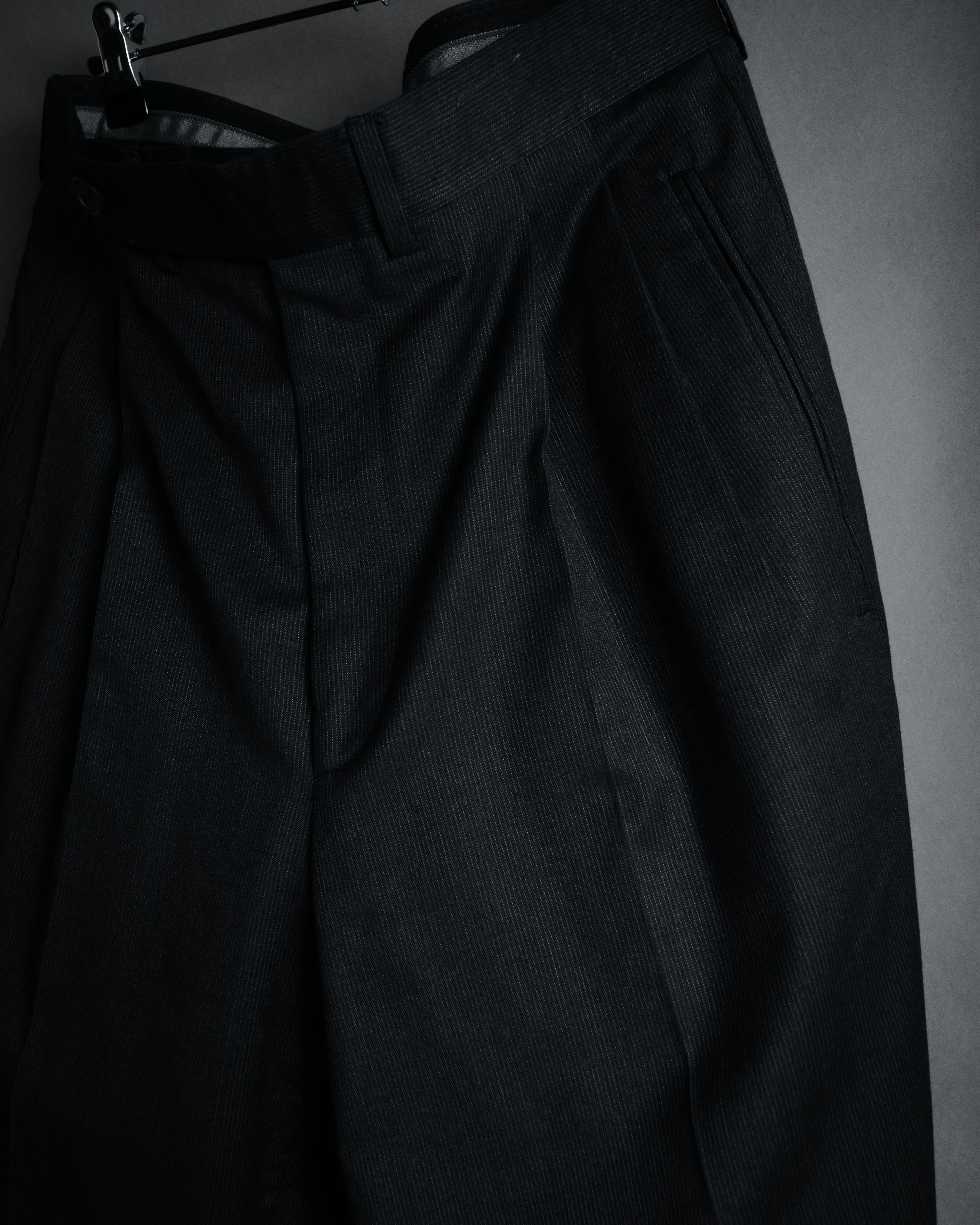 "GIORGIO ARMANI" 90’s draped double breasted suit set-up