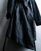 "HELMUT LANG" wrapped leather coat