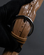 "Dior" Cutting design patent leather pointed toe pumps