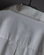 "Christian Dior" Diamond pattern woven metal button shirt