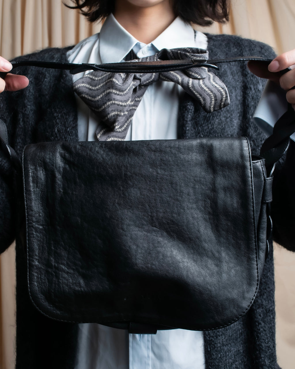 "SEE BY CHLOE" Braided shoulder design leather bag