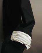 "GR 816" 90's Minimal black tailored blazer