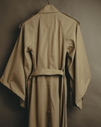 –SPECIAL– “BOTTEGA VENETA” 2020-21AW Sculptural cape-sleeve belted trench coat
