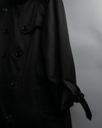 "BURBERRYS" Traditional detail double-breasted stand color trench coat