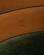 “PRADA” 90’s-00’s Studded logo leather belt
