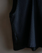 "tricot COMME des GARCONS" 96SS eyelet lace design patterned fabric switching vest