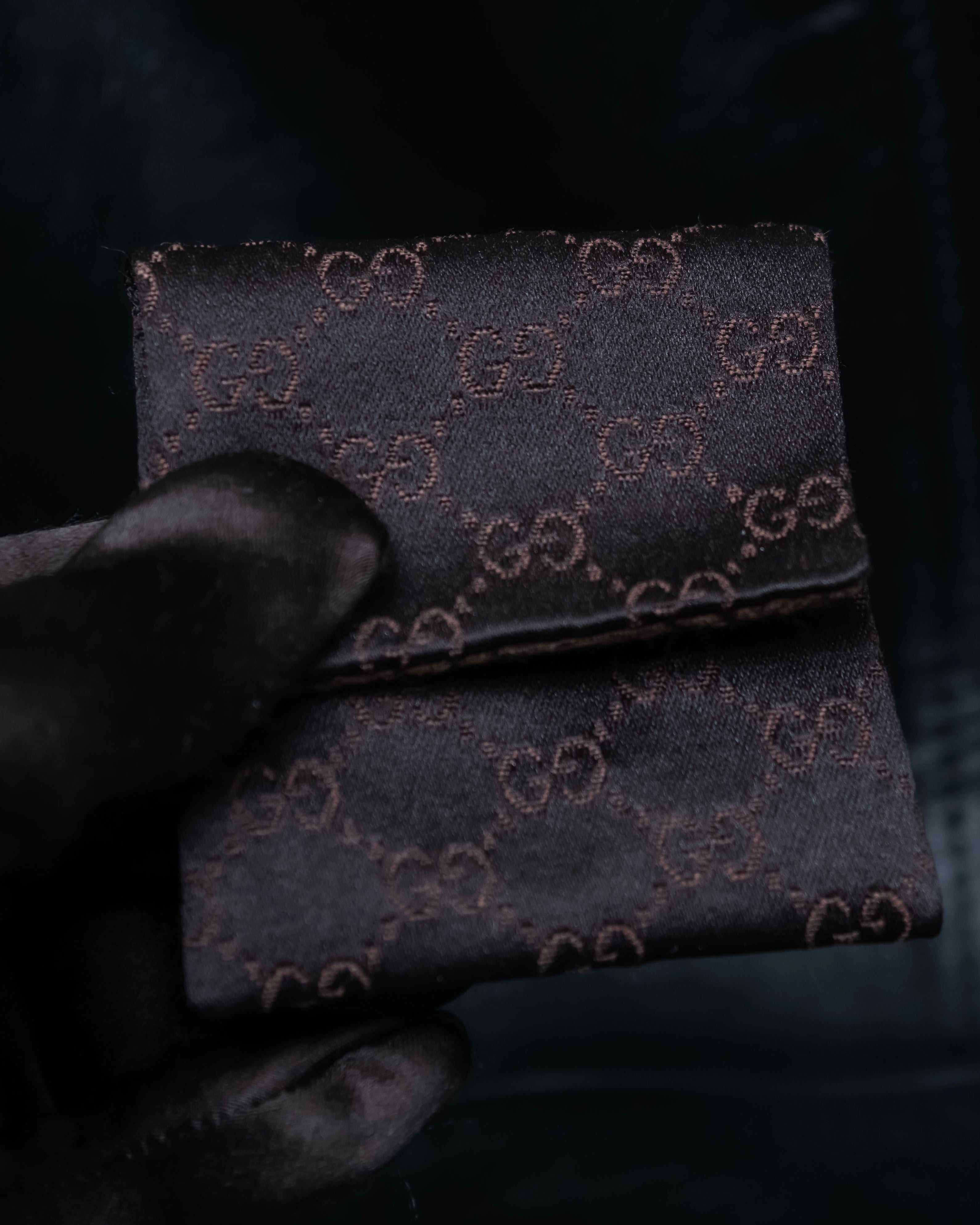 "GUCCI" Striped design sterling silver ring