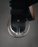 “Maison Margiela” 2016-2022 Clear calendar buckle grained leather belt