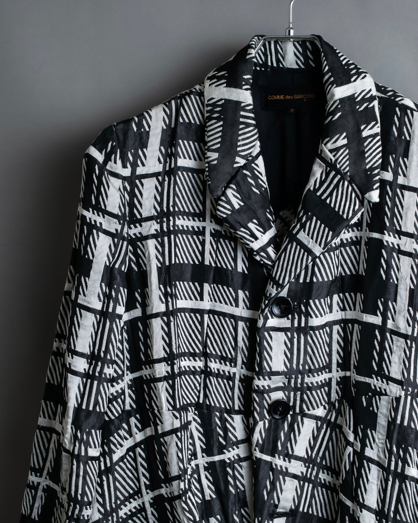 "COMME des GARCONS" Geometric pattern tailored jacket