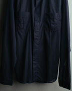 “Dior Homme” 00’s Sheer cotton concealed placket shirt
