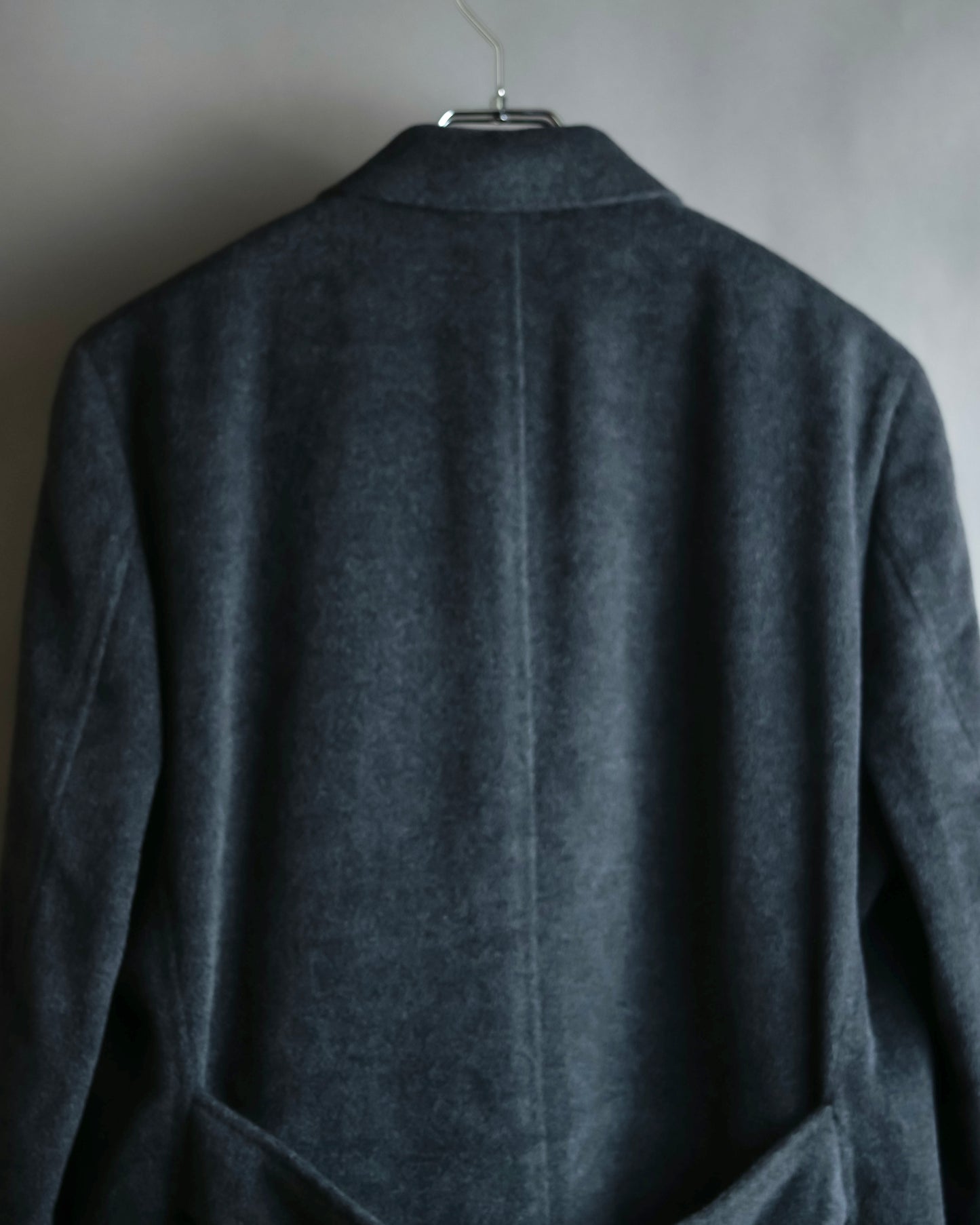 "GIANERANCO FERRE" Angora wool blend long chester coat