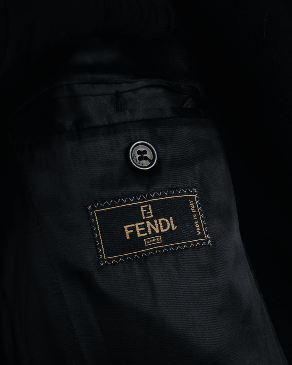 "FENDI" 00’s virgin wool chesterfield coat