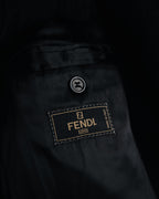 "FENDI" 00’s virgin wool chesterfield coat
