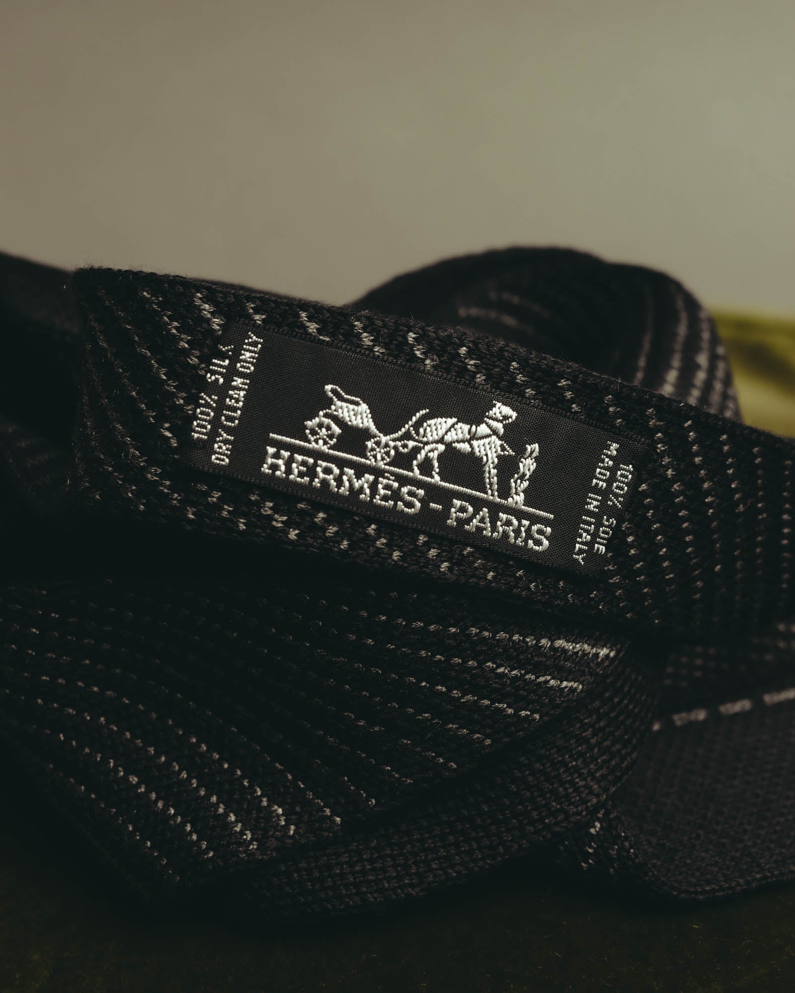 "Hermès" 00's-20's Refined silk knit tie