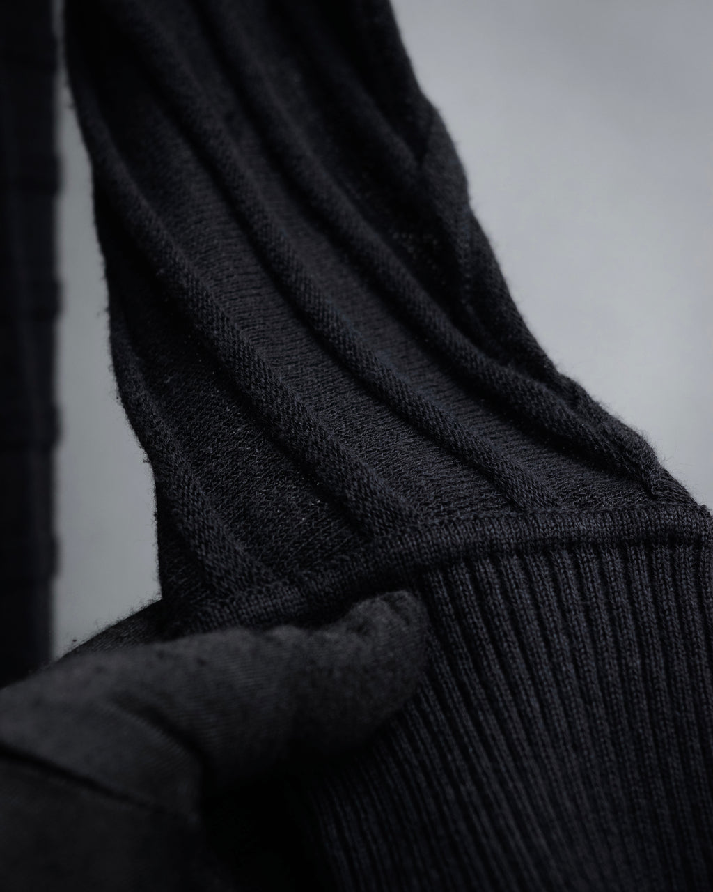 “Maison Martin Margiela” 2000’s Sheer shadow stripe long cardigan