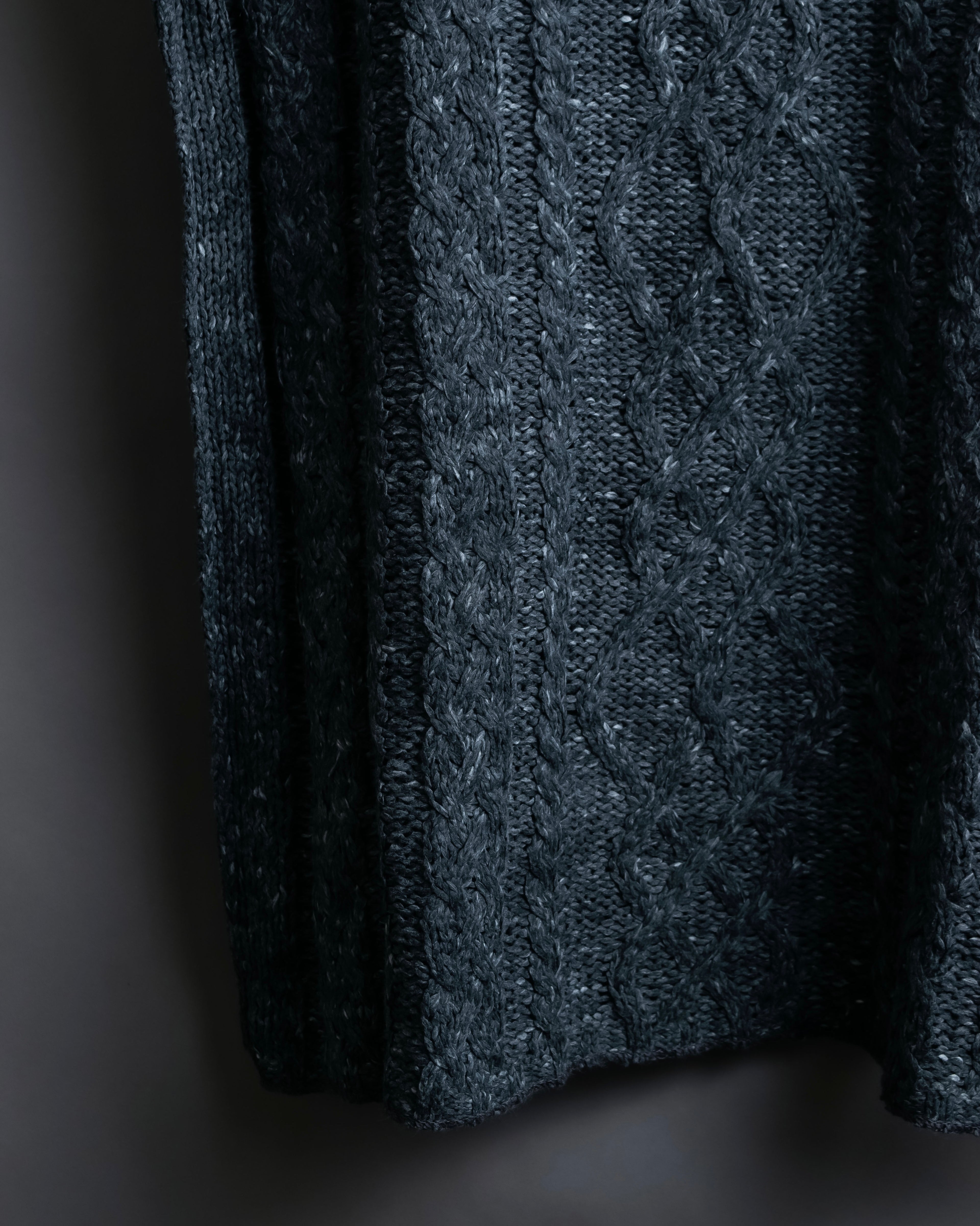 "MM6 MAISON MARGIELA" Cabled melange sleeveless knit