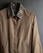 "BURBERRYS" Check reverse design short blouson