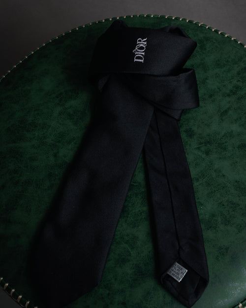 “DIOR” 2019- Logo embroidered narrow tie