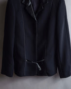 "BALENCIAGA La Mode" Satin-switched piping design tailored jacket