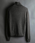 "HERMES" Margiela period cashmere high neck knit pullover