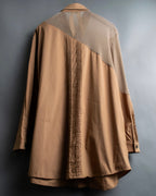 "N21 NUMEROVENTUNO" Switching design concealed shirt