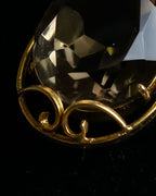 "VALENTINO" Smoky quartz teardrop design necklace