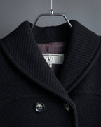"Valentino Garavani"Shawl collar A-line silhouette long coat