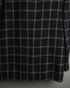"COMME des GARÇONS HOMME"
90's Oversized wool checked tailored jacke