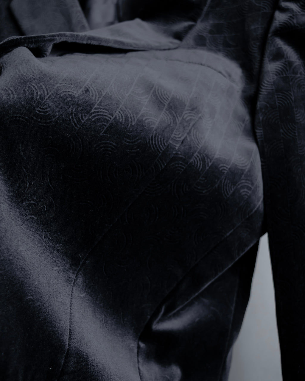 "LOUIS VUITTON" Geometric pattern velvet tailored jacket