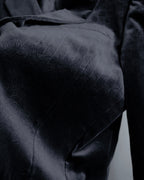 "LOUIS VUITTON" Geometric pattern velvet tailored jacket