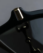 "GUCCI" Horsebit motif temple design big square frame sunglasses