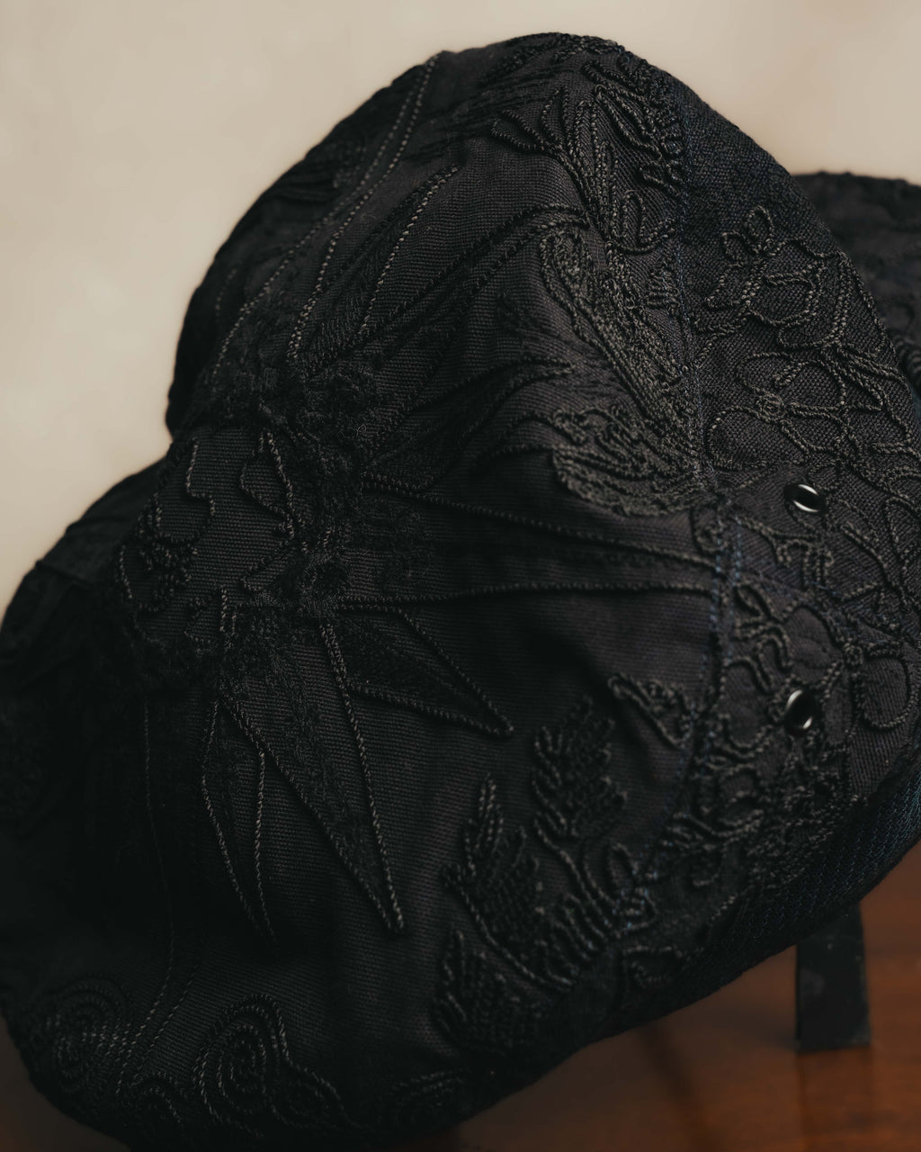 -SPECIAL- "Christian Dior" 20's Intricately embroidered botanical sailor cap