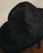 -SPECIAL- "Christian Dior" 20's Intricately embroidered botanical sailor cap