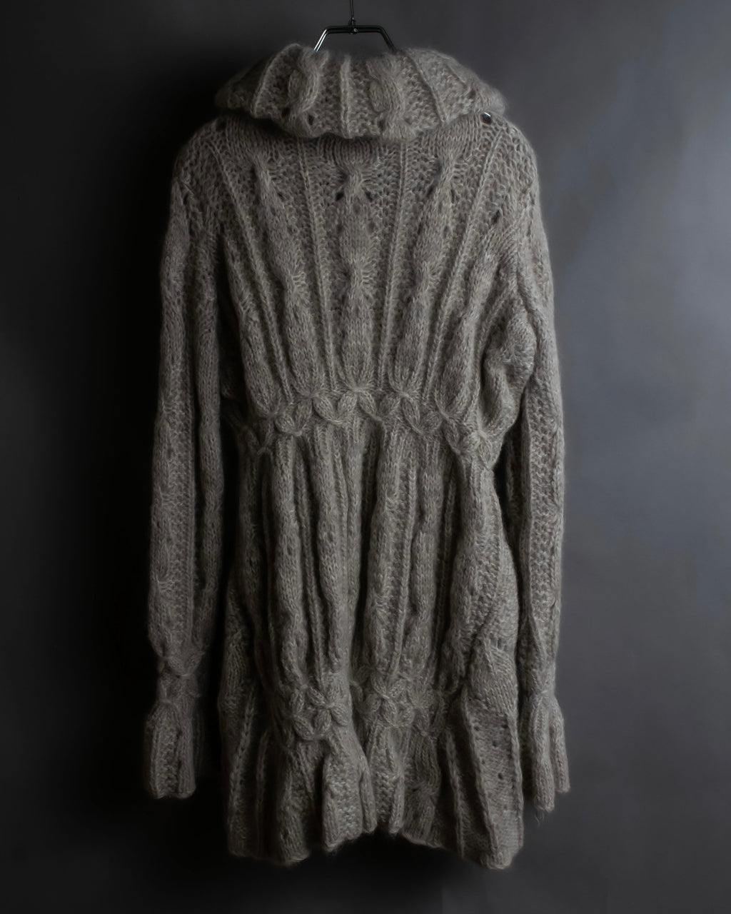 "ERMANNO SCERVINO" Three-dimensional knit long cardigan