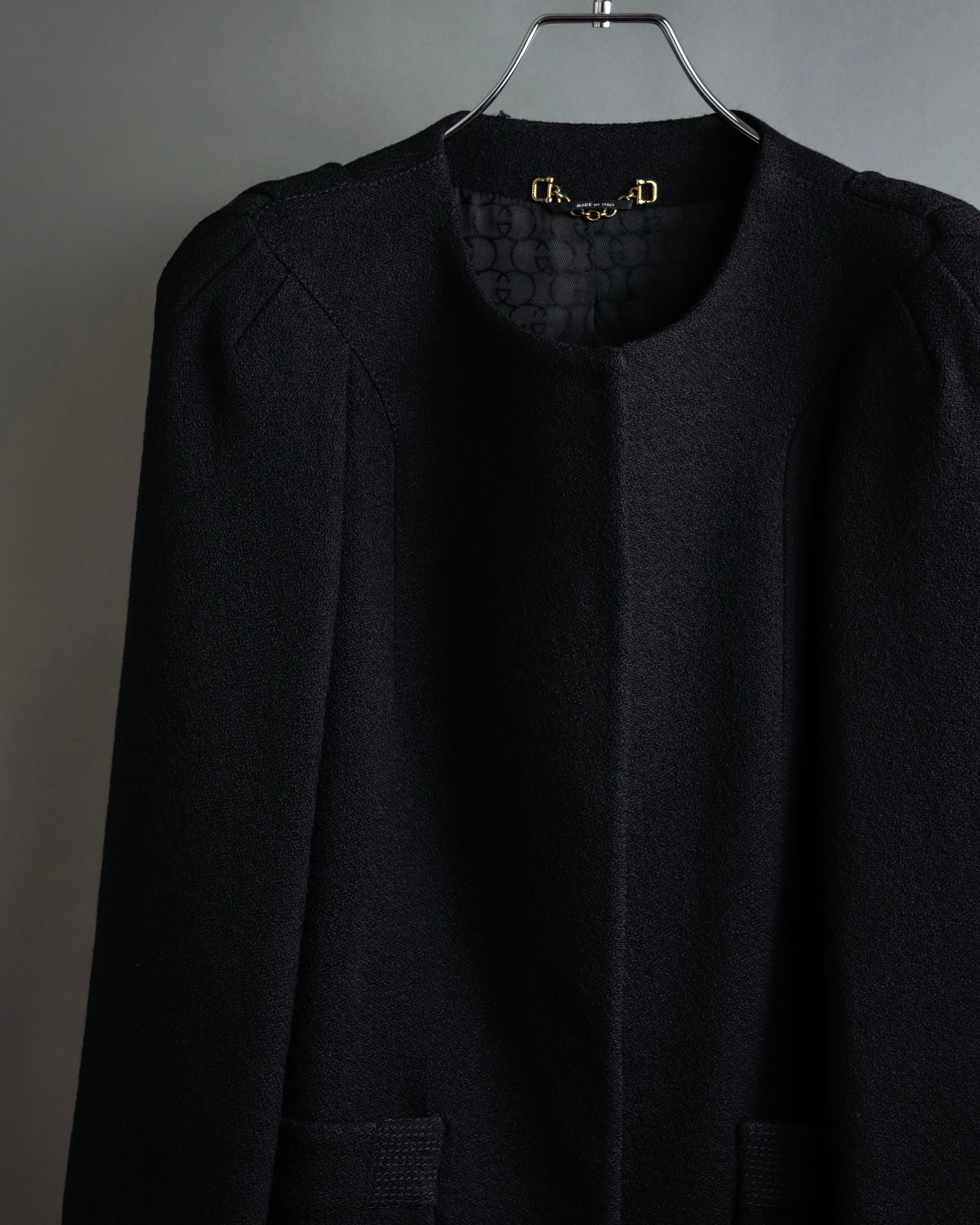 "GUCCI" Tom Ford period round neck flying squirrel long coat