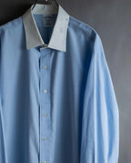 "BROOKS BROTHERS" Large cuffs design cleric oversized shirt