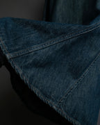 "GUCCI" Vintage faded shaped denim jacket