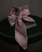 "Christian Dior" Typography logo geometric motif silk scarf