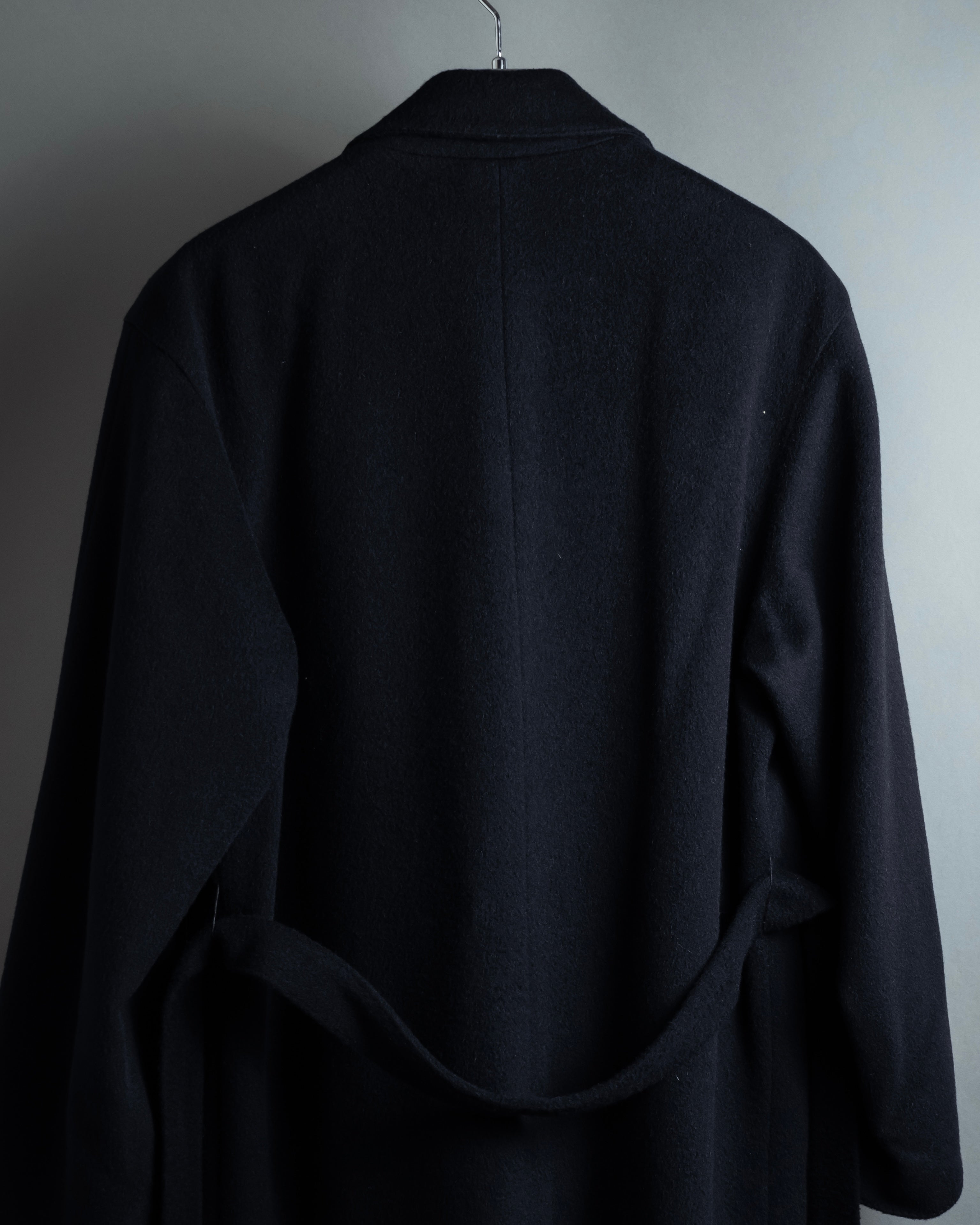 "VALENTINO" Double-breasted belted chester coat