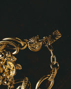"Yves Saint Laurent" 80's-90's Ornate crystal bracelet