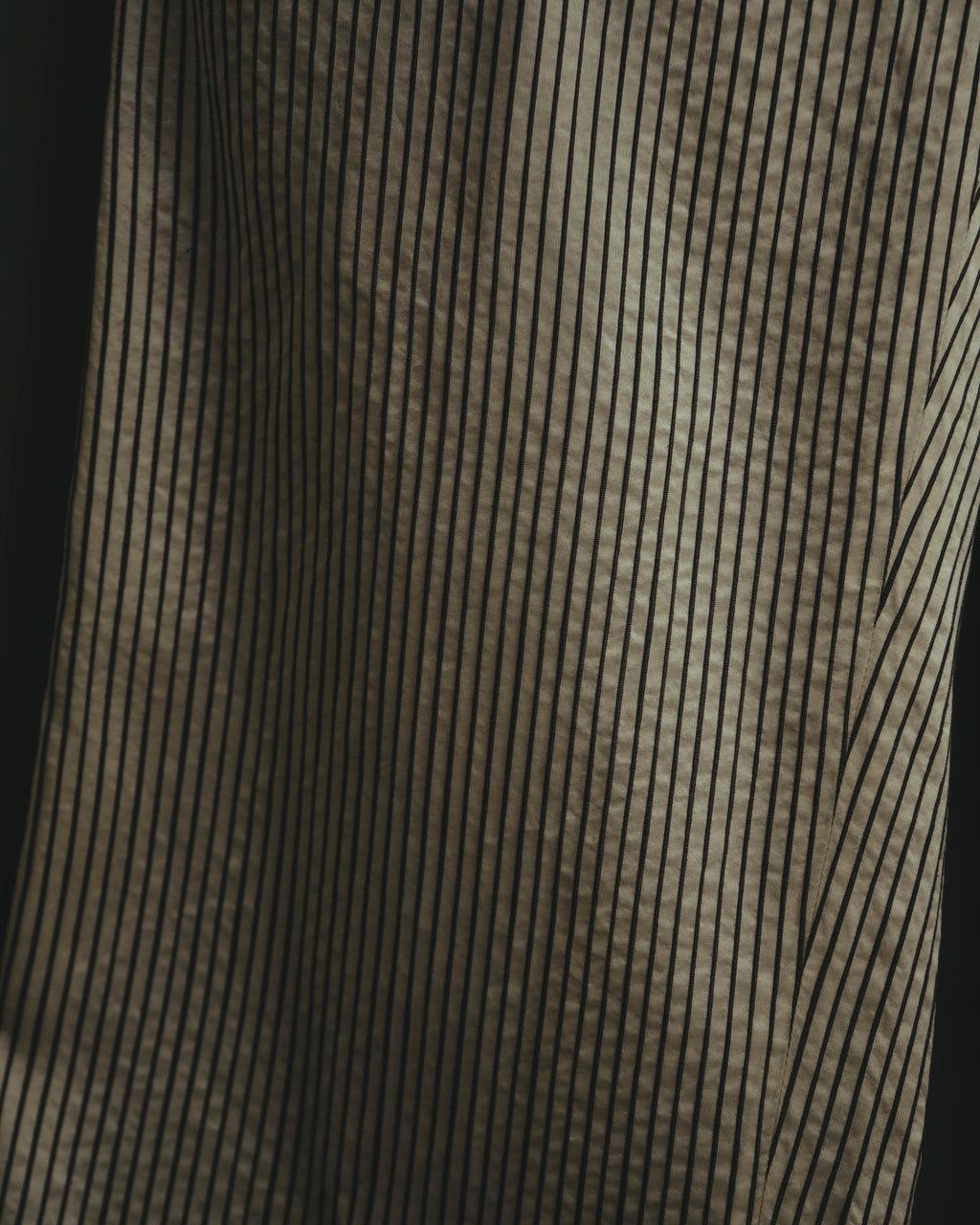 -SPECIAL- “Christian Dior” 20’s silk cotton striped straight trousers